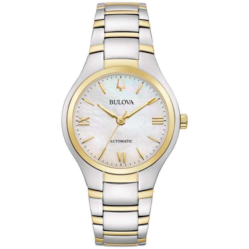 Bulova Classic 3-Hand Stainless Mother of pearl Dial Ladies Automatic Watch New